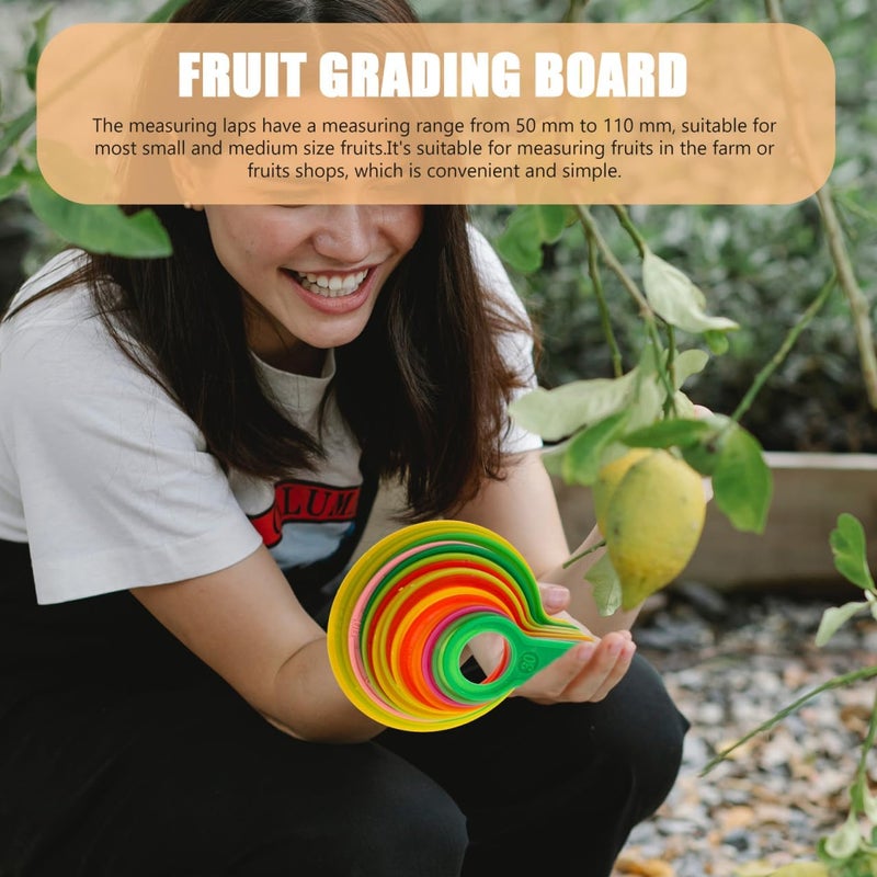 FUNOMOCYA Fruit Measuring Caliper Set for Diameter Measurement 17-Piece Plastic Fruits Gauge Tool for Farm Use 30-110mm Diameter - Image 5